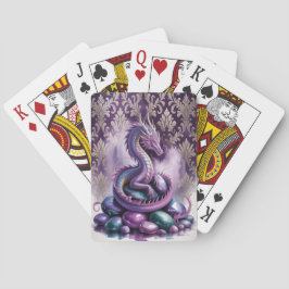 Baraja De Cartas Dragón Gótico Místico Púrpura