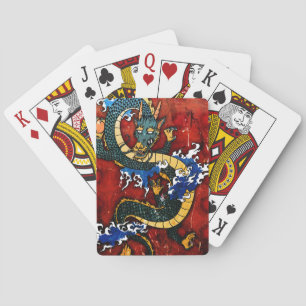 Baraja De Cartas Dragón japonés - Buena fortuna
