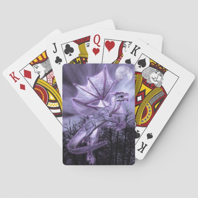 Baraja De Cartas Dragon Moon - Jugando Tarjetas (Reverso)