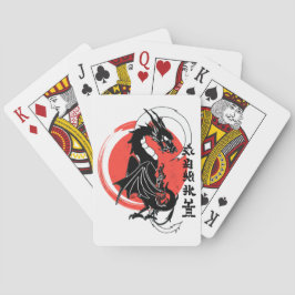 Baraja De Cartas dragón negro, luna roja