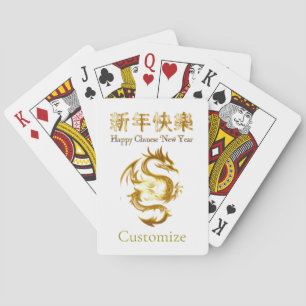 Baraja De Cartas Dragon Thunder_Cove chino de Año Nuevo