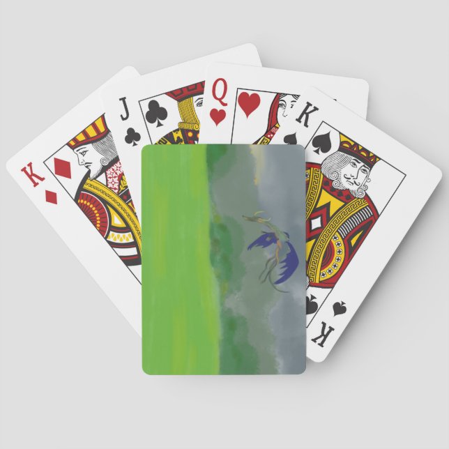 Baraja De Cartas Dragón volador (Reverso)