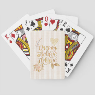Baraja De Cartas Dream Believe Achieve