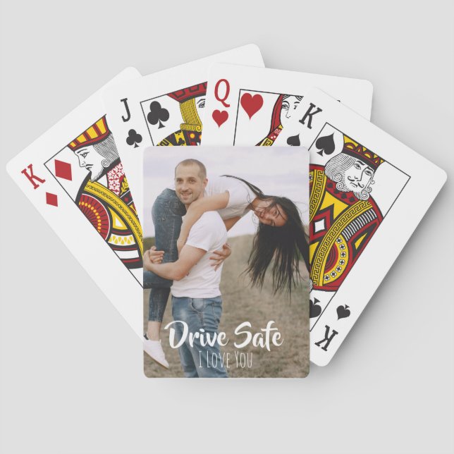 Baraja De Cartas Drive Safe I Love You Custom Gifts For Couples  (Reverso)
