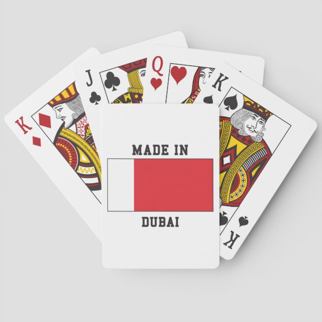 Baraja De Cartas Dubai, UAE (Reverso)