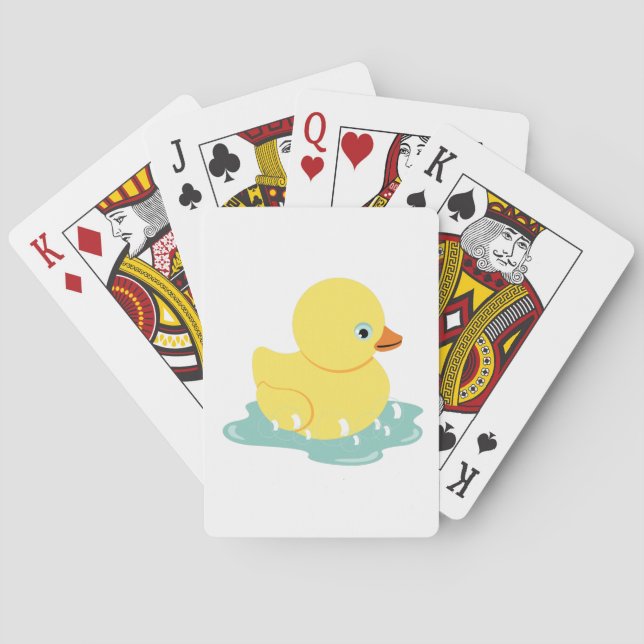 Baraja De Cartas Duckie de caucho (Reverso)