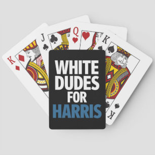 Baraja De Cartas Dudes Blancas Para Harris Kamala Harris 2024