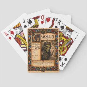 Baraja De Cartas Duende, Arte de Bestiario Medieval
