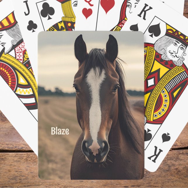 Baraja De Cartas Dueño de caballo fotografiando tarjetas de juego S (Subido por el creador)