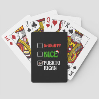 Baraja De Cartas Dulce Santa Puertorriqueño Travieso Bueno Fiesta