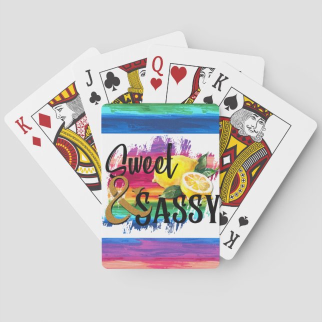 Baraja De Cartas Dulce y Sassy (Reverso)
