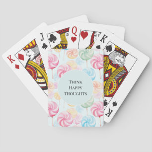 Baraja De Cartas Dulces Piruletas Caprichosas Pensamientos Felices