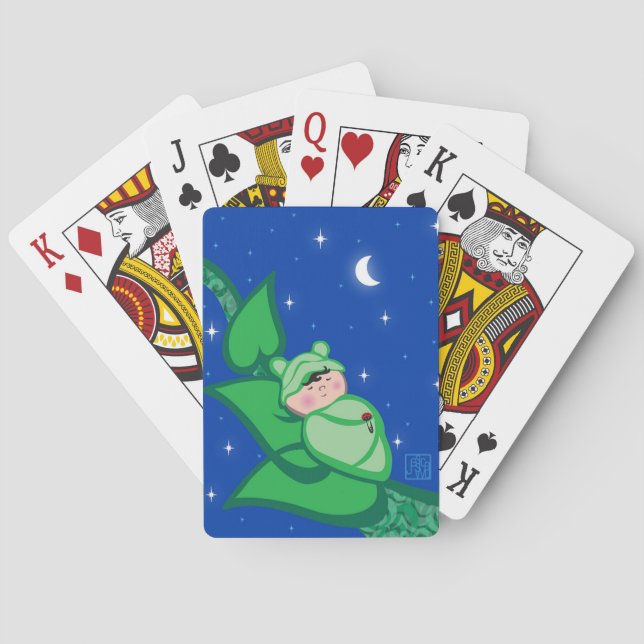 Baraja De Cartas Dulces sueños, pequeño bebé (Reverso)