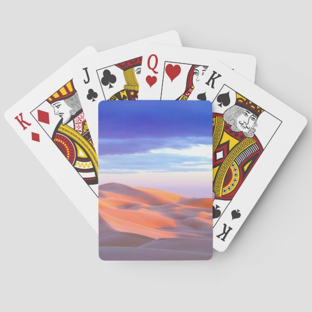 Baraja De Cartas Dunas de arena glamis al atardecer (Reverso)