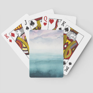 Baraja De Cartas Dusk on the Bay - acuarela