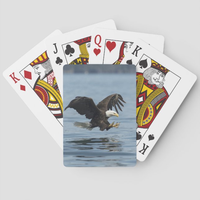 Baraja De Cartas Eagle en acercamiento (Reverso)