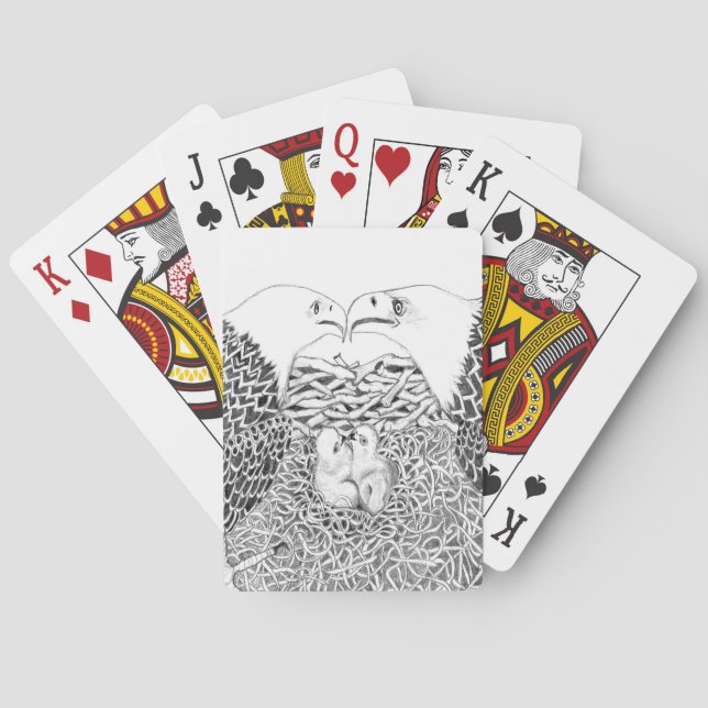 BARAJA DE CARTAS EAGLES HARRIET + M15 CON GEMAS FRATERNALES E17 +E1 (Reverso)