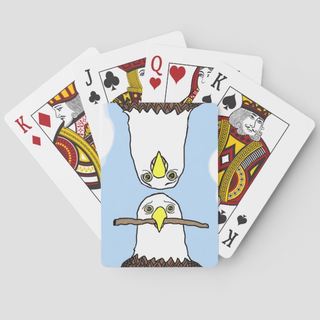 Baraja De Cartas Eagles Joe y Marilyn intentan reconstruir su hogar (Reverso)