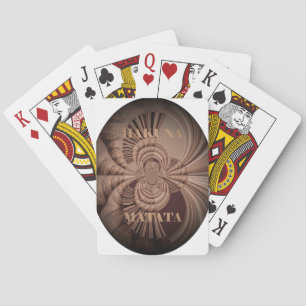 Baraja De Cartas Earthy Hakuna Matata Art Print