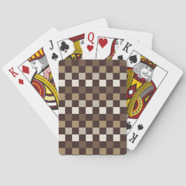Baraja De Cartas Earthy minerals checkerboard pattern