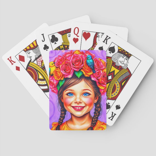 Baraja De Cartas EASTER BONNET ~ Aves Chicas íntimas ~ (Reverso)