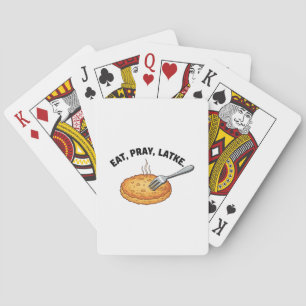 Baraja De Cartas Eat Pray Latke Jewish Hanukkah Latke Lovers