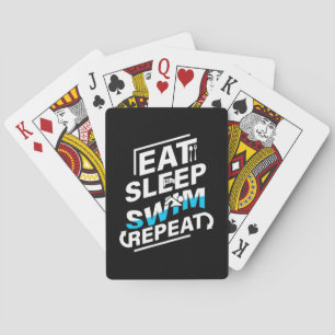 Baraja De Cartas Eat Sleep Swim