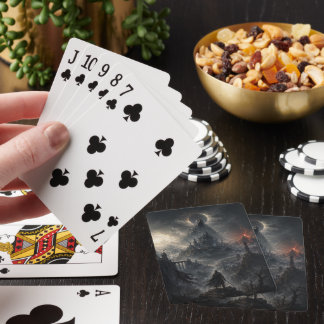 Baraja De Cartas Eclipse de Fantasía Oscura Castillo Gótico Jugando