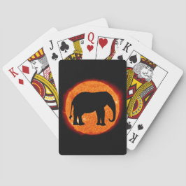 Baraja De Cartas Eclipse solar elefante