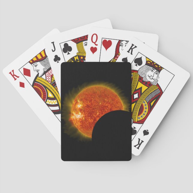 Baraja De Cartas Eclipse solar en curso (Reverso)