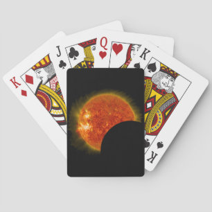 Baraja De Cartas Eclipse solar en curso