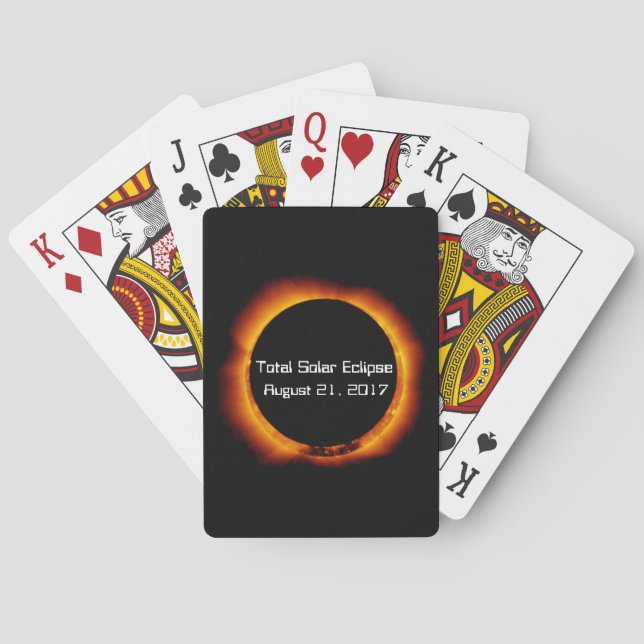 Baraja De Cartas Eclipse solar total de 2017 (Reverso)