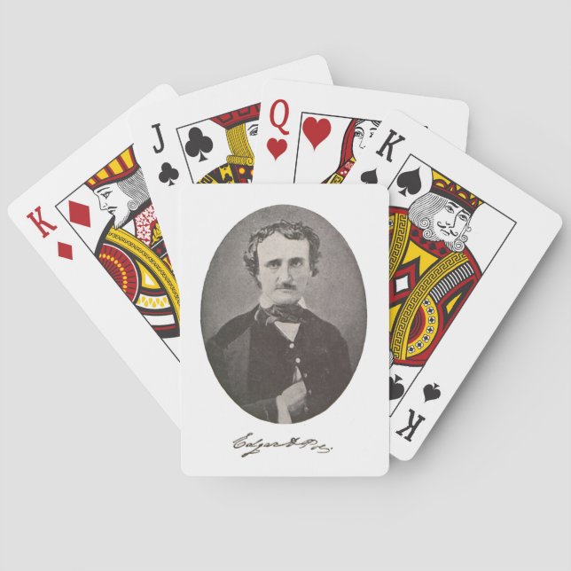 Baraja De Cartas Edgar Allan Poe con firma (Reverso)