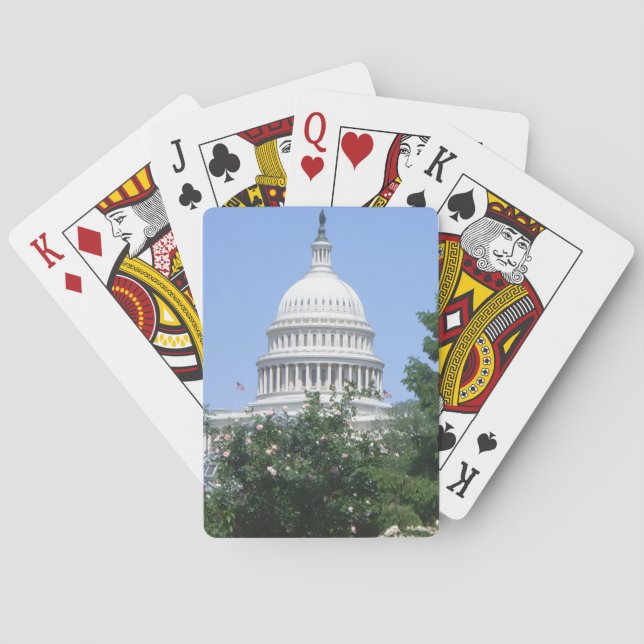 Baraja De Cartas Edificio del Capitolio desde el parque Bartholdi (Reverso)