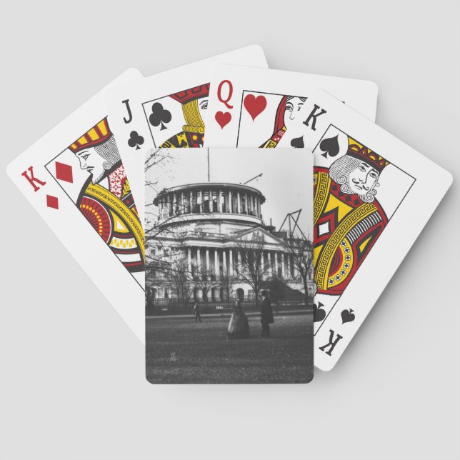 Baraja De Cartas Edificio del Capitolio en Washington D.C. (Reverso)