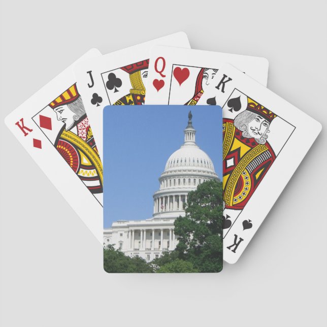 Baraja De Cartas Edificio del Capitolio en Washington DC (Reverso)