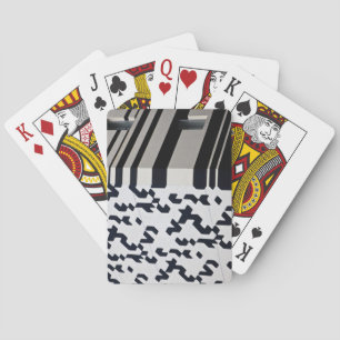 Baraja De Cartas Edificio moderno en blanco y negro en Hong Kong