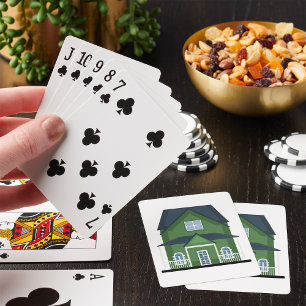 Baraja De Cartas Edificio Residencial Casa Verde