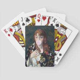 Baraja De Cartas Edna sopla un chicle rosado