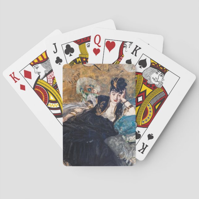 Baraja De Cartas Edouard Manet - Dama de fans (Reverso)