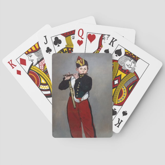 Baraja De Cartas Edouard Manet - El Fifer / Joven Flutista (Reverso)