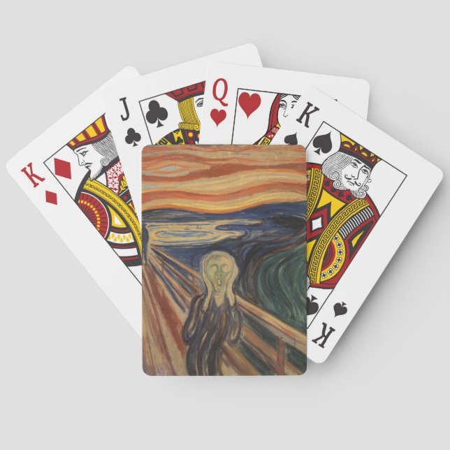 Baraja De Cartas Edvard Munch Pintando El Grito (Skrik) 1910 (Reverso)