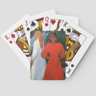 Baraja De Cartas Edvard Munch - Rojo y Blanco