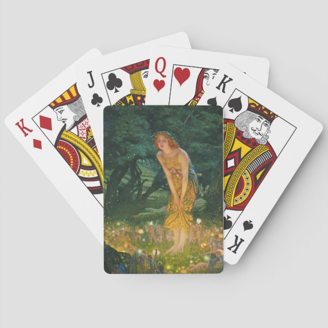 Baraja De Cartas Edward Robert Hughes en la víspera del verano (Reverso)