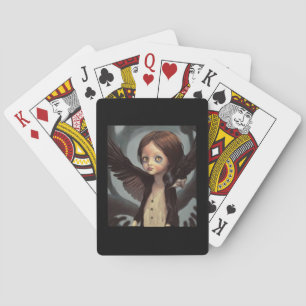 Baraja De Cartas Edwin gótico cuervo negro grunge