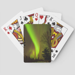 Baraja De Cartas EE. UU., Alaska, Chena Hot Springs. Vista de Auror