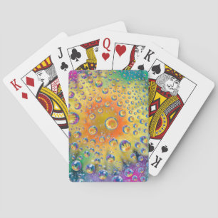 Baraja De Cartas EE. UU., Colorado, Lafayette. Burbujas de agua en