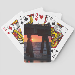 Baraja De Cartas EE. UU., Georgia, Isla Tybee, Muelle Tybee