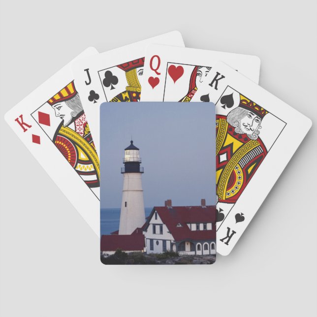 Baraja De Cartas EE.UU., Maine, Portland, Cabo Elizabeth, Faro (Reverso)