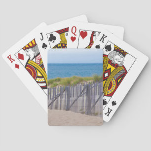Baraja De Cartas EE. UU., Massachusetts. Dunas y camino